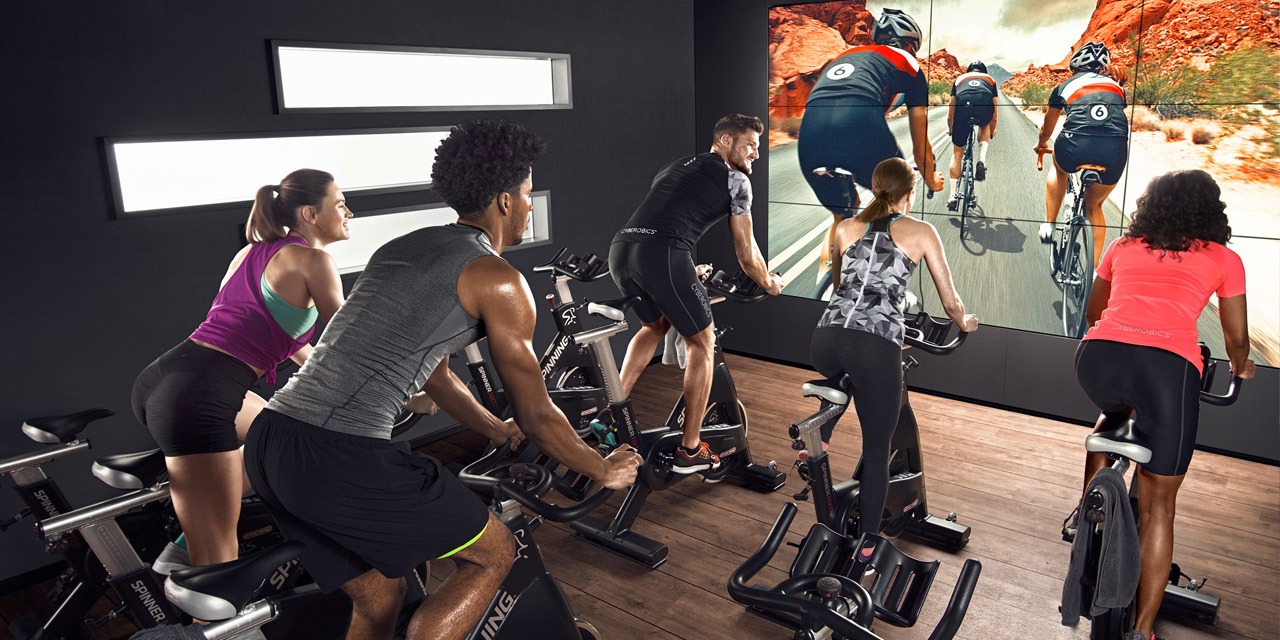 virtual indoor cycling experience